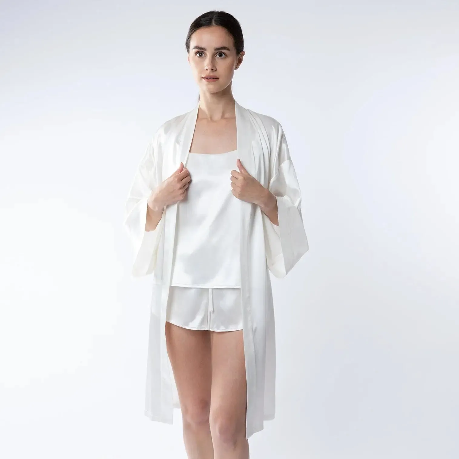 Silk Cami & Shorts Pyjama Set - Various Colours