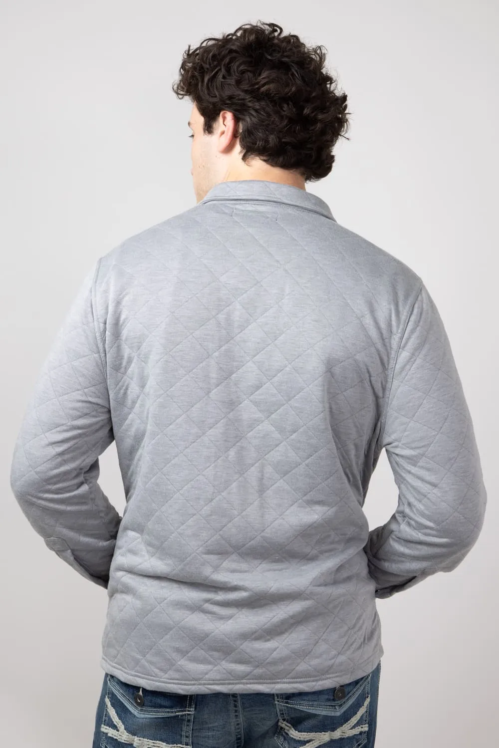 Simply Southern Quilted Shacket for Men in Ash | PP-0224-MN-SHKT-QLTD-ASH