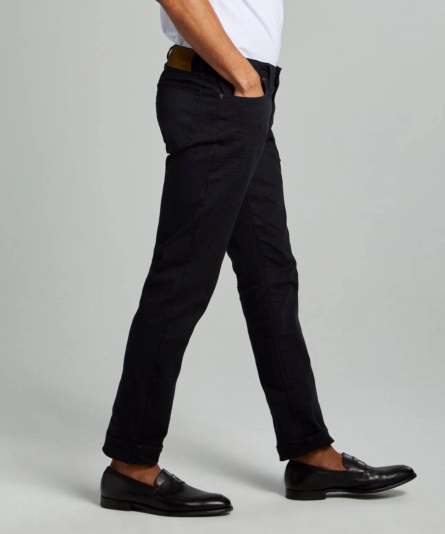 Slim Fit 5-Pocket Garment-Dyed Stretch Twill in Nightwatch