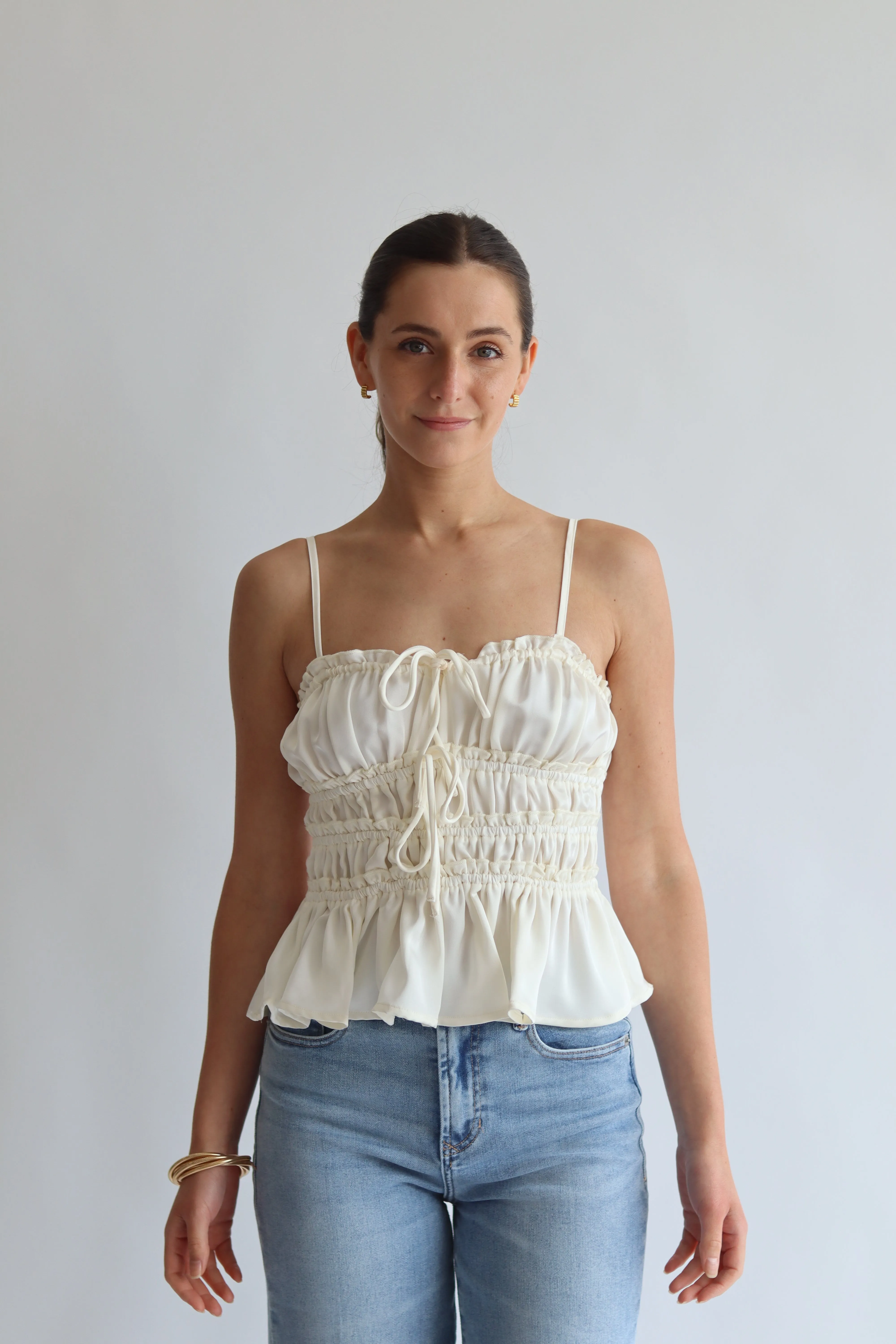 Smocked Cami Tank Top