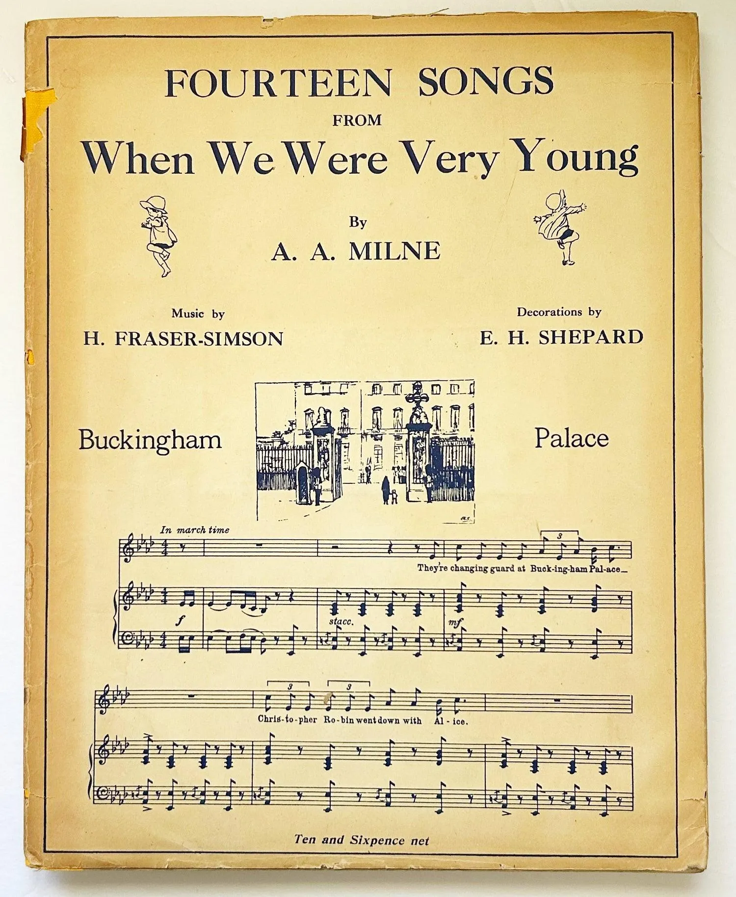 Songs from “When We Were Very Young” by A.A. Milne (1947) Music Book