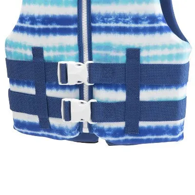 Speedo Youth Life Jacket Vest - Blue Tie-Dye - fits most youth 8-14 years old