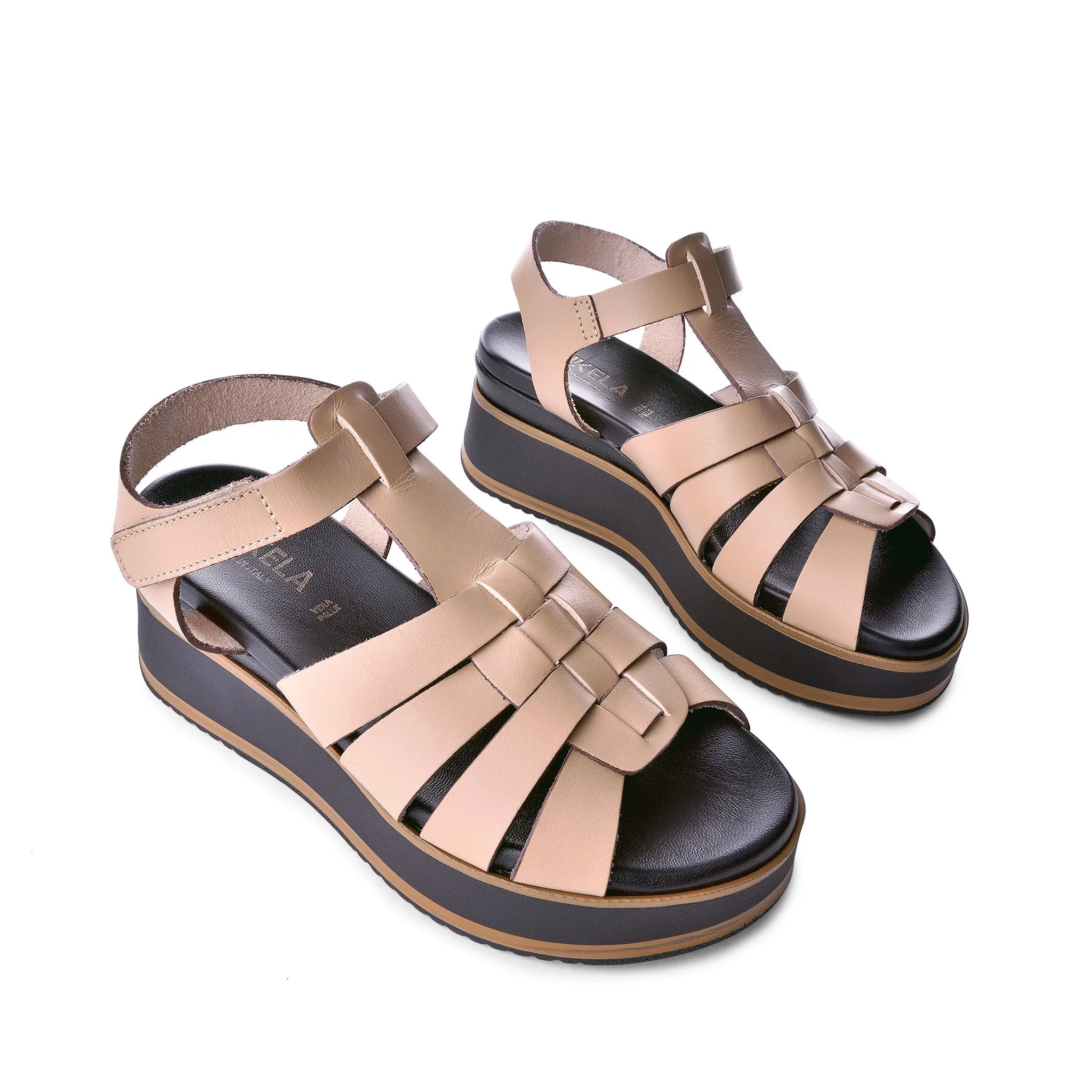 Stella Sand Gladiator Chunky Sandals