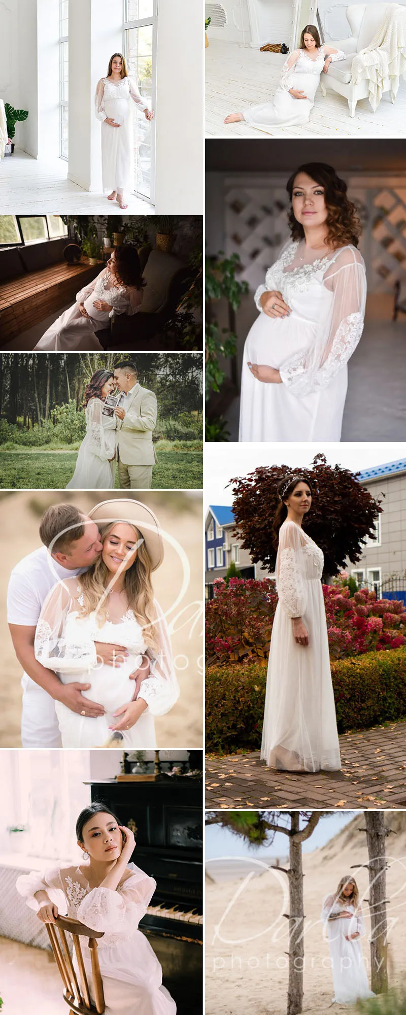 Summer Long Tulle Dress Long Sleeve Embroidery Wedding Vocation White Lace Maxi Tunic Beach Dress