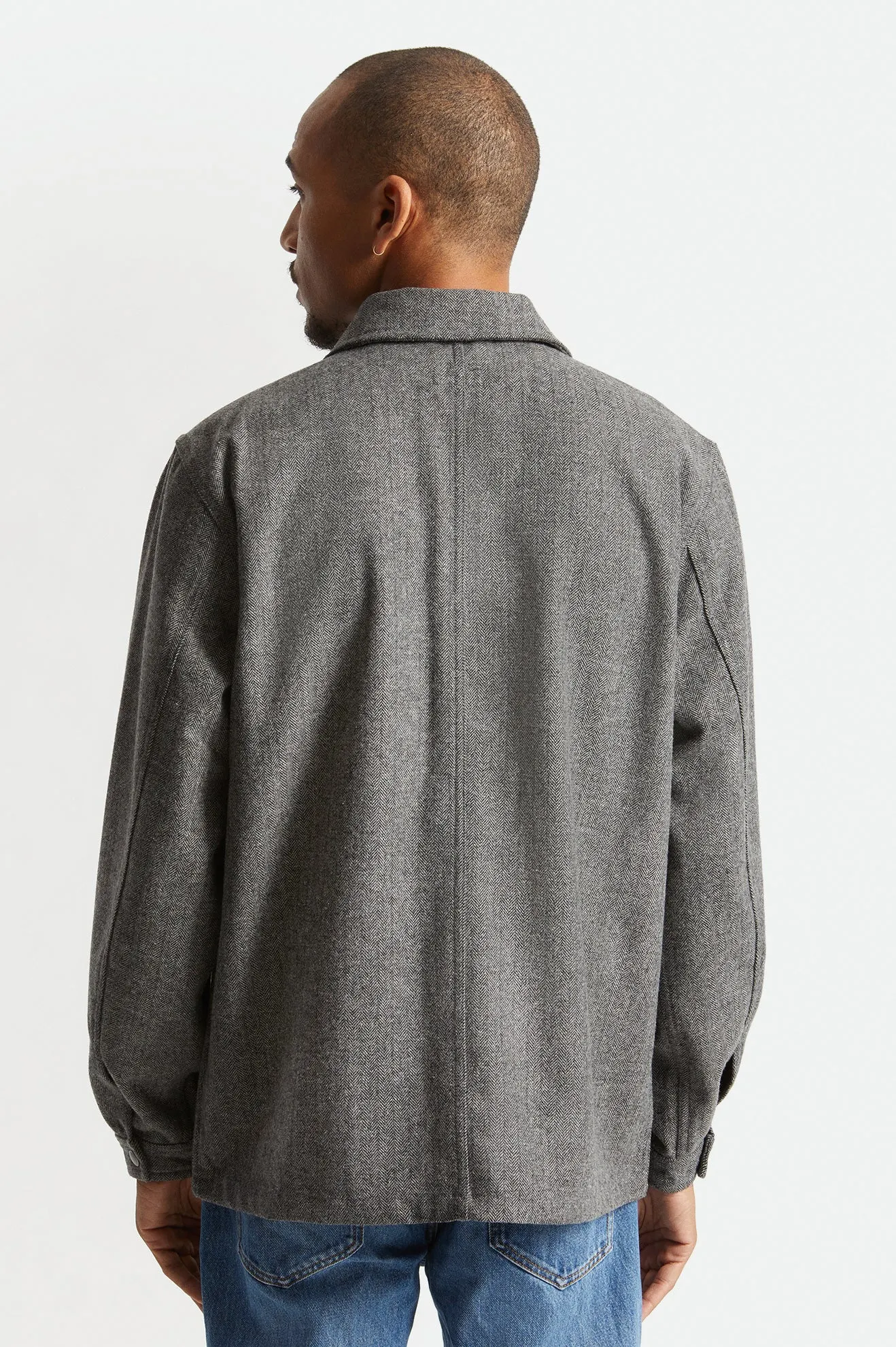 Survey Chore Coat - Black/Grey Herringbone