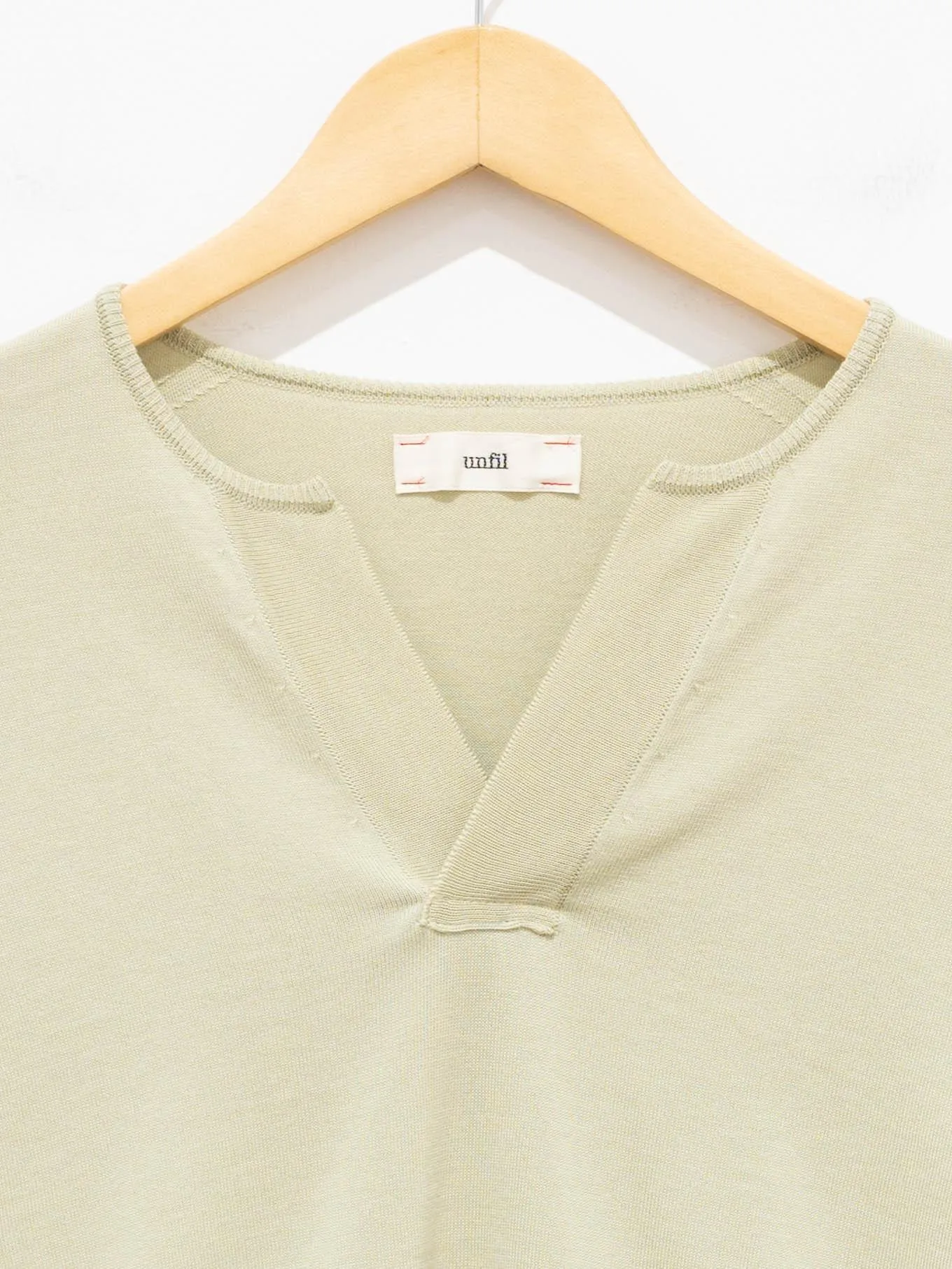 Suvin Cotton Fine Gauge Knit - Light Olive