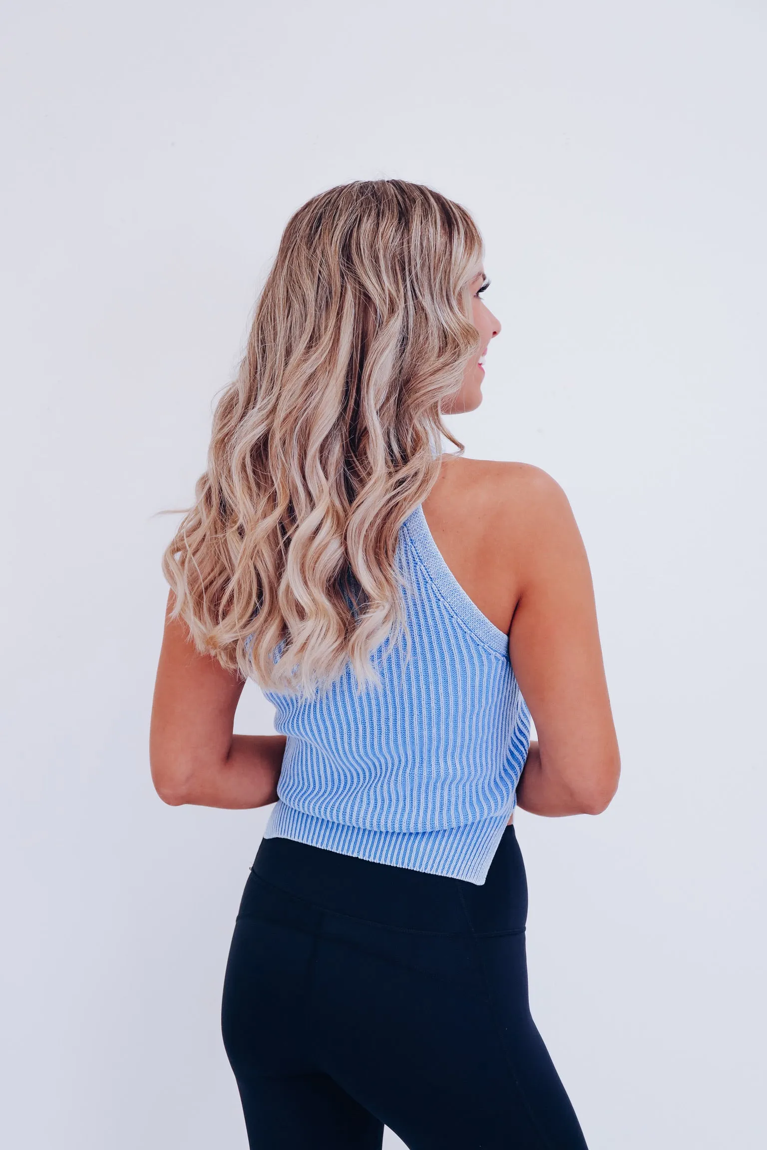 Tala Racerback Tank Top - Denim Blue