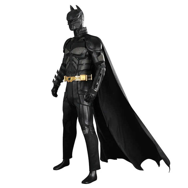 The Dark Knight Batman Cosplay Costume Batman Bruce Wayne Jumpsuit Cape Outfit