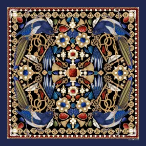 The Medieval Magpie Silk Scarf | 130x130cm [Preorder]