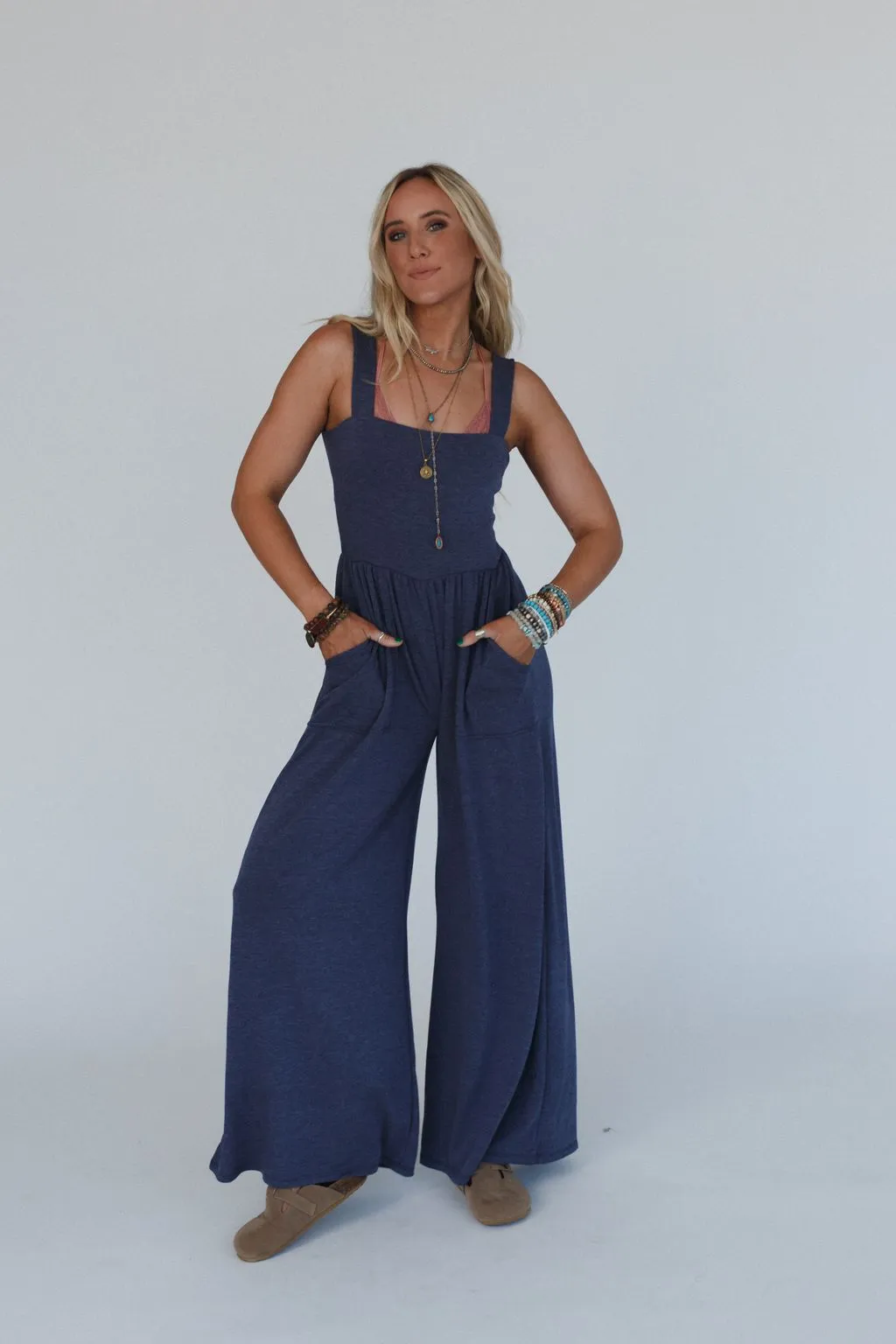 The Nest Alanis Jumpsuit - Denim 2 Tone