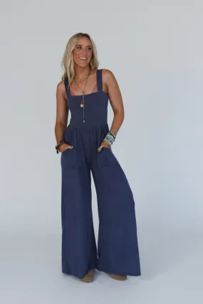 The Nest Alanis Jumpsuit - Denim 2 Tone