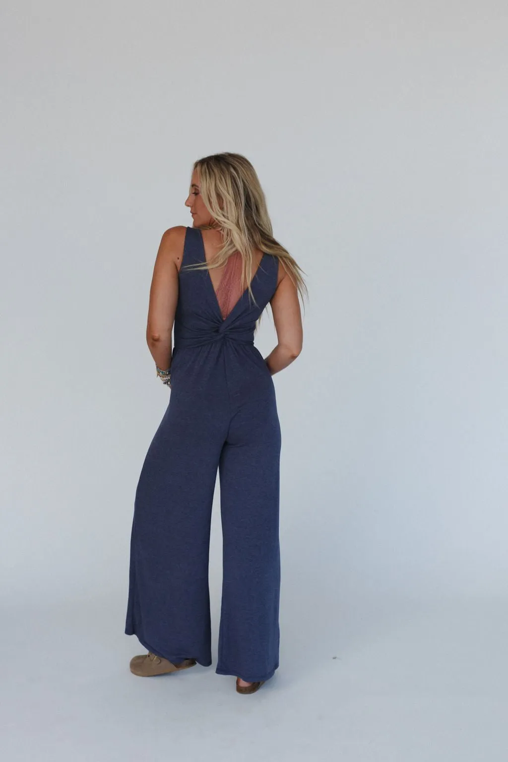 The Nest Alanis Jumpsuit - Denim 2 Tone