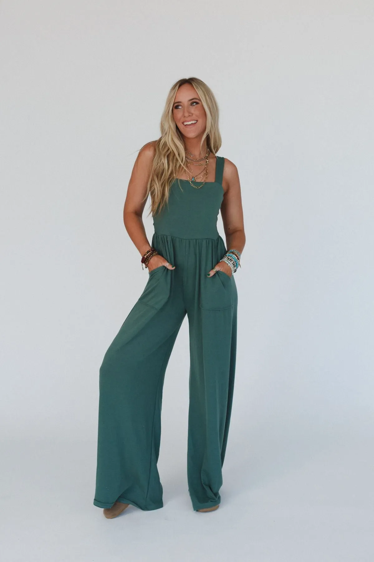 The Nest Alanis Jumpsuit - Green