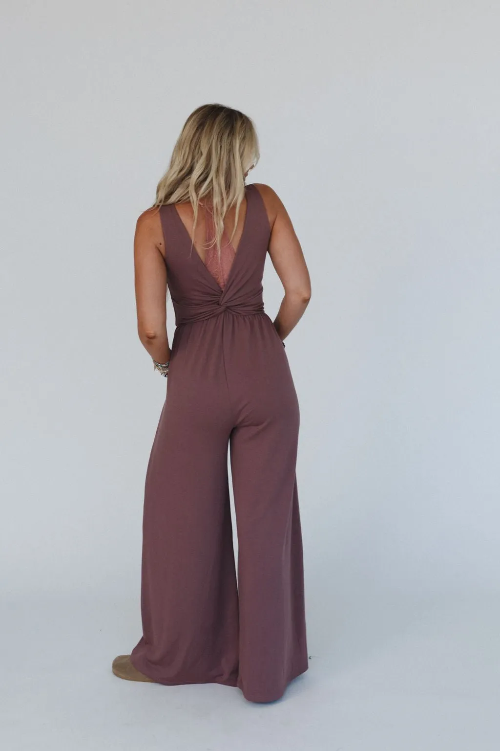 The Nest Alanis Jumpsuit - Mulberry