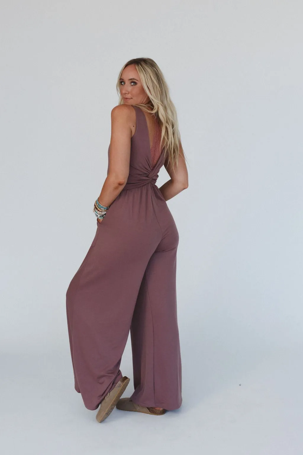 The Nest Alanis Jumpsuit - Mulberry