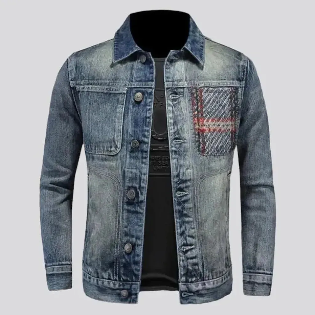 Thin street men's jean jacket