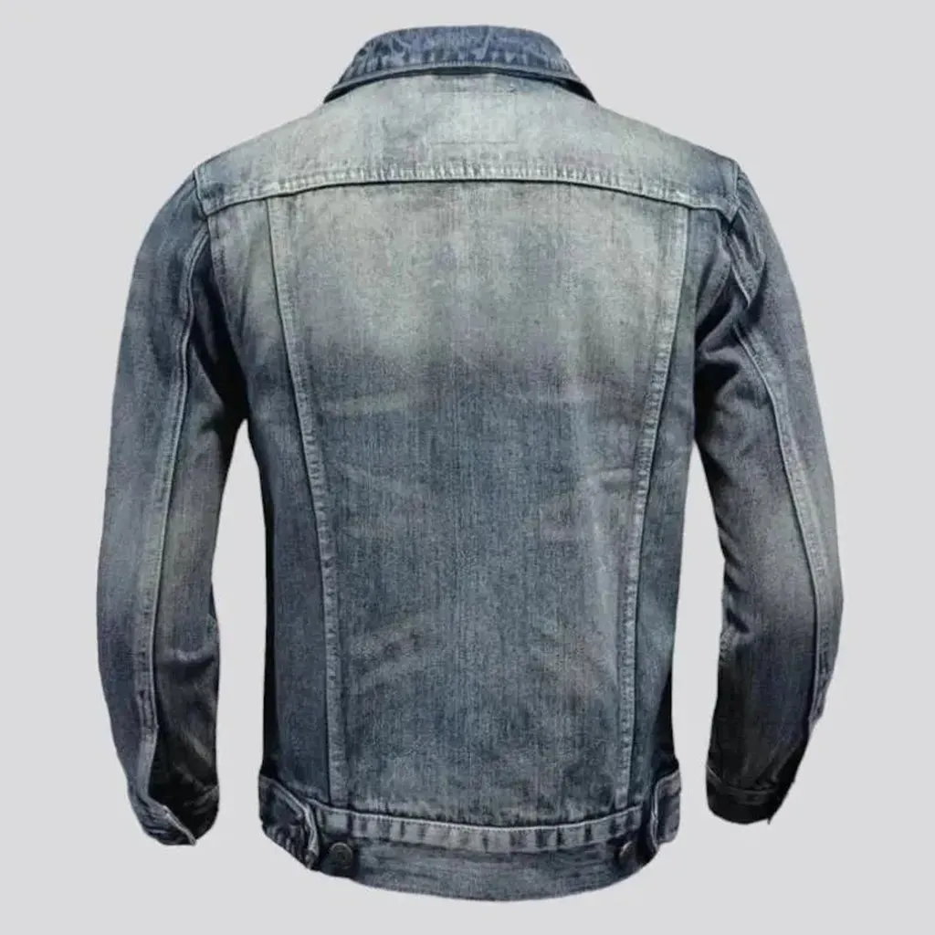 Thin street men's jean jacket