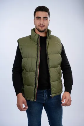 Tom Tailor Olive Puffer Vest