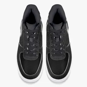 Top Leather Circle Mood Sports Men Sneakers - Black