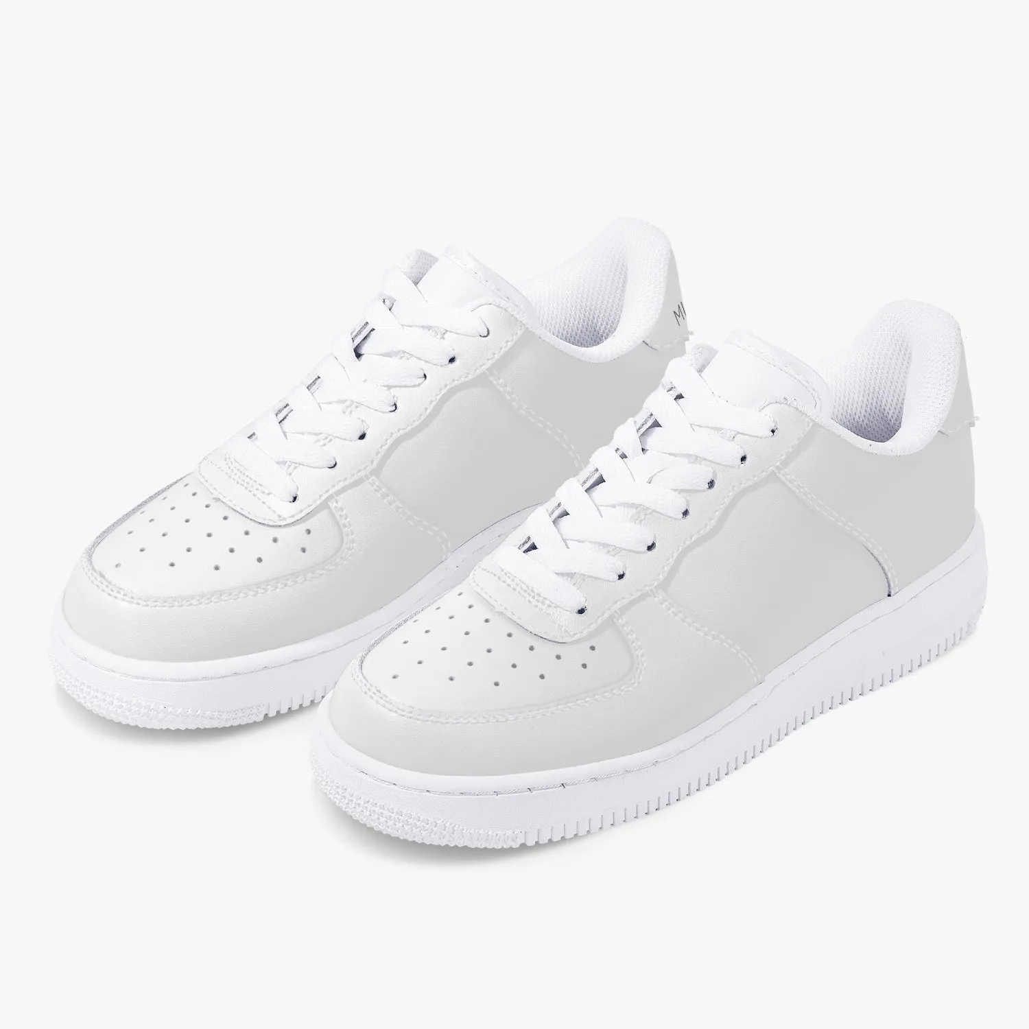 Top Leather Sports Men Sneakers - White