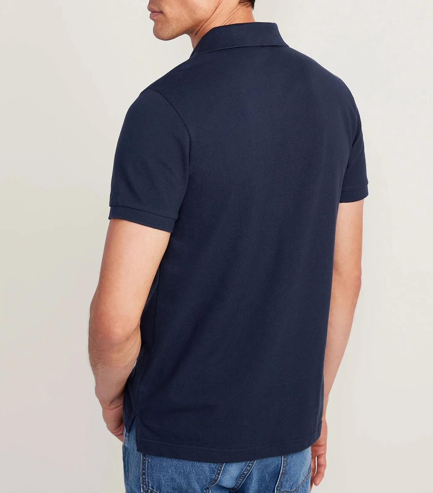 Uniform Pique Polo For Men In The Navy