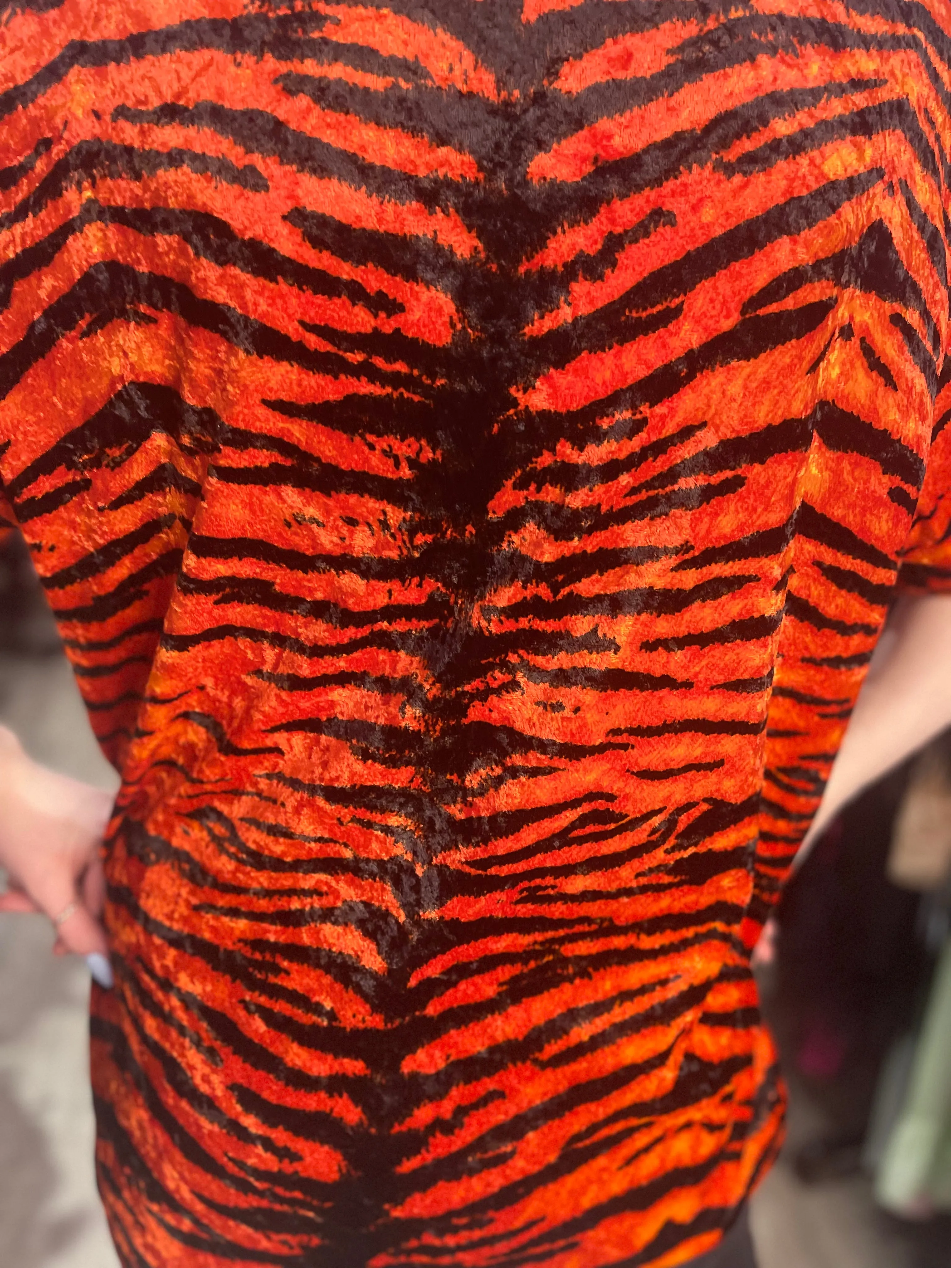 Vintage 90s Orange Tiger Shirt