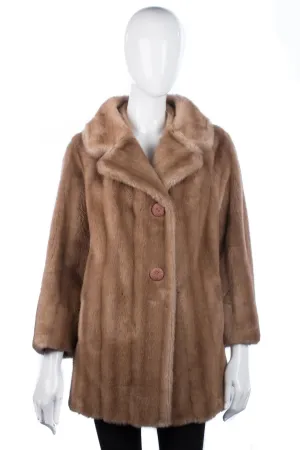 Vintage faux fur Hamells of London blonde coat