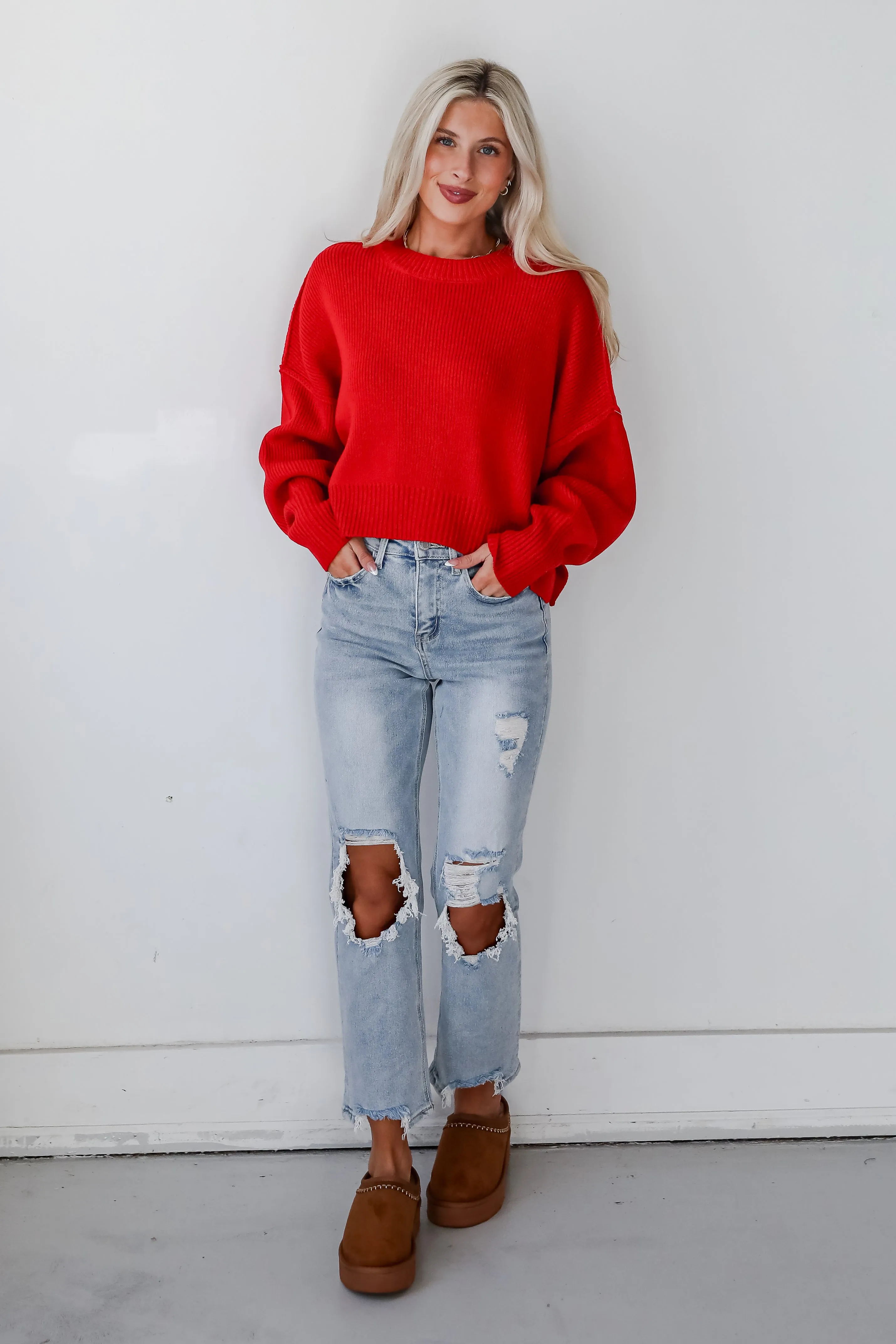 Warm Bliss Cropped Sweater - DOORBUSTER