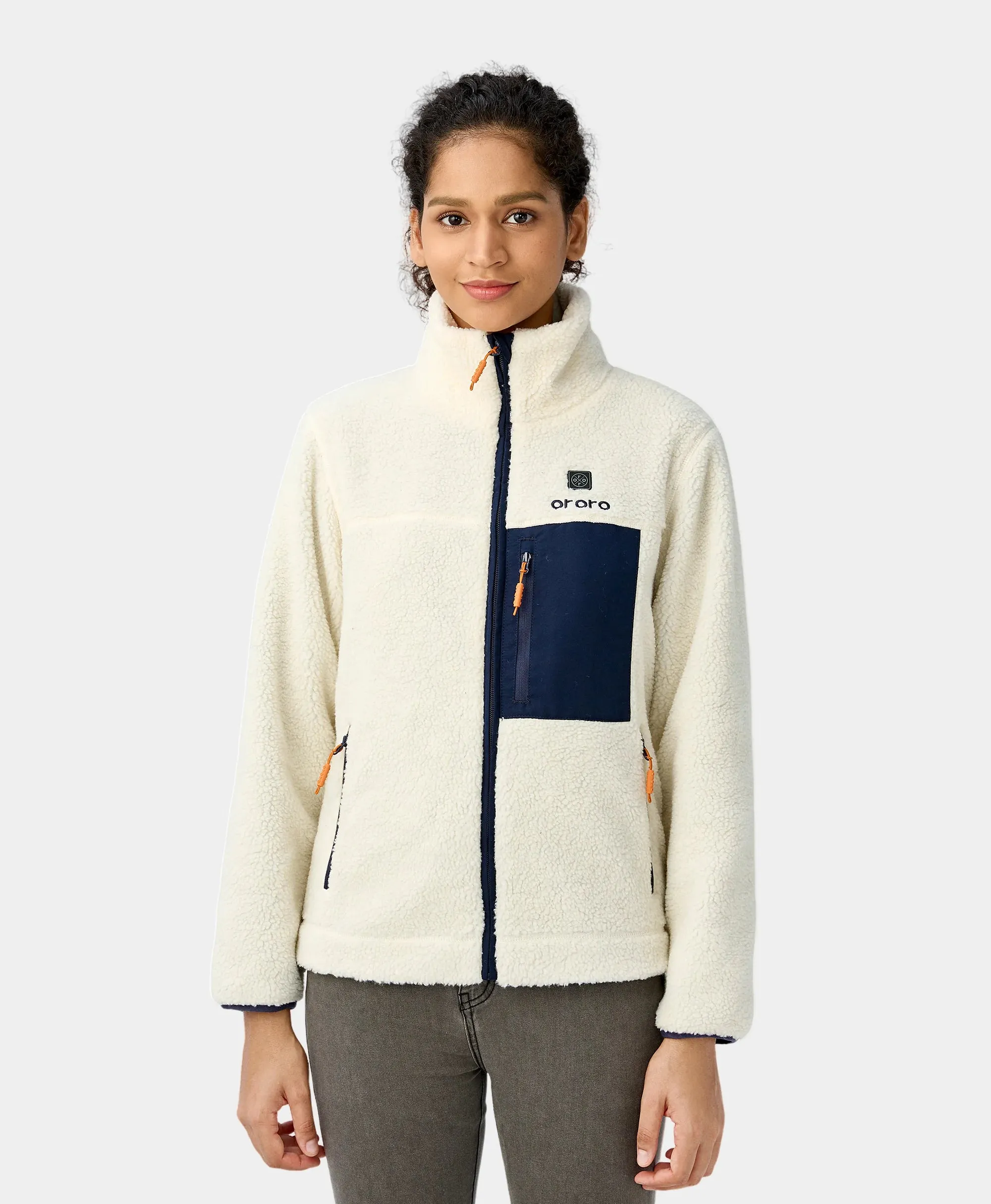 Women's Colorblock Recycled Fleece Heated Jacket