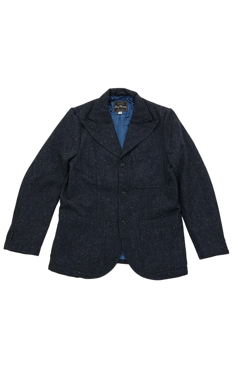 Wool Homespun Pinch Back Jacket