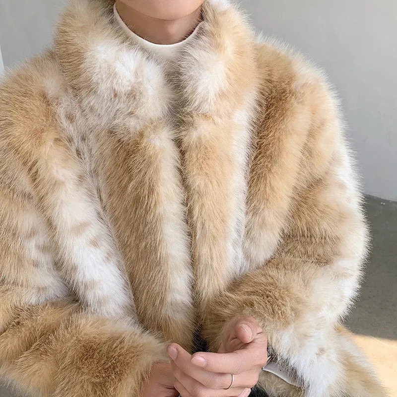 Yellow Color Fur Thick Jacket