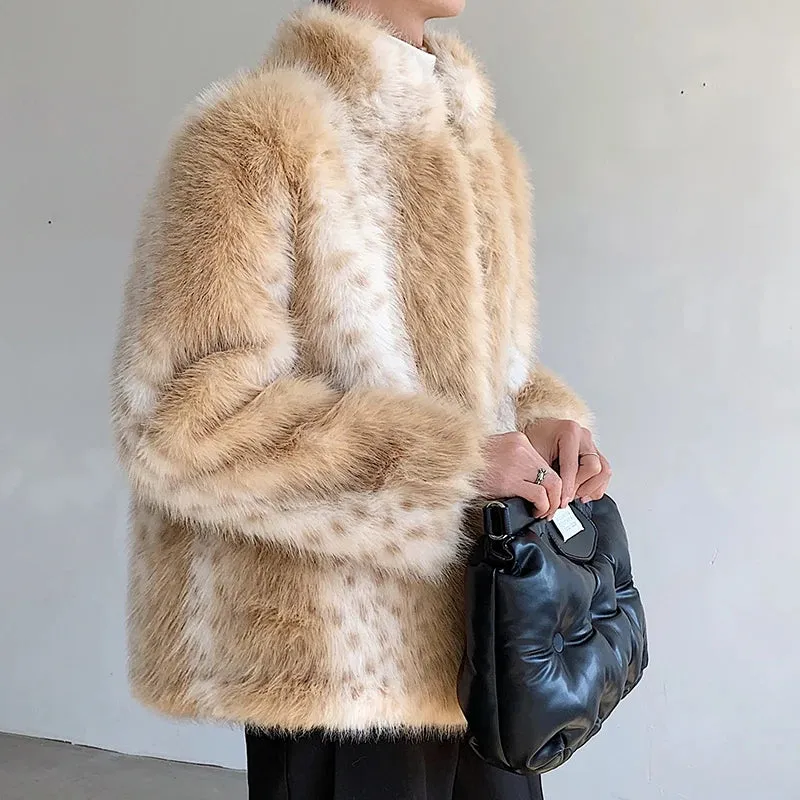 Yellow Color Fur Thick Jacket